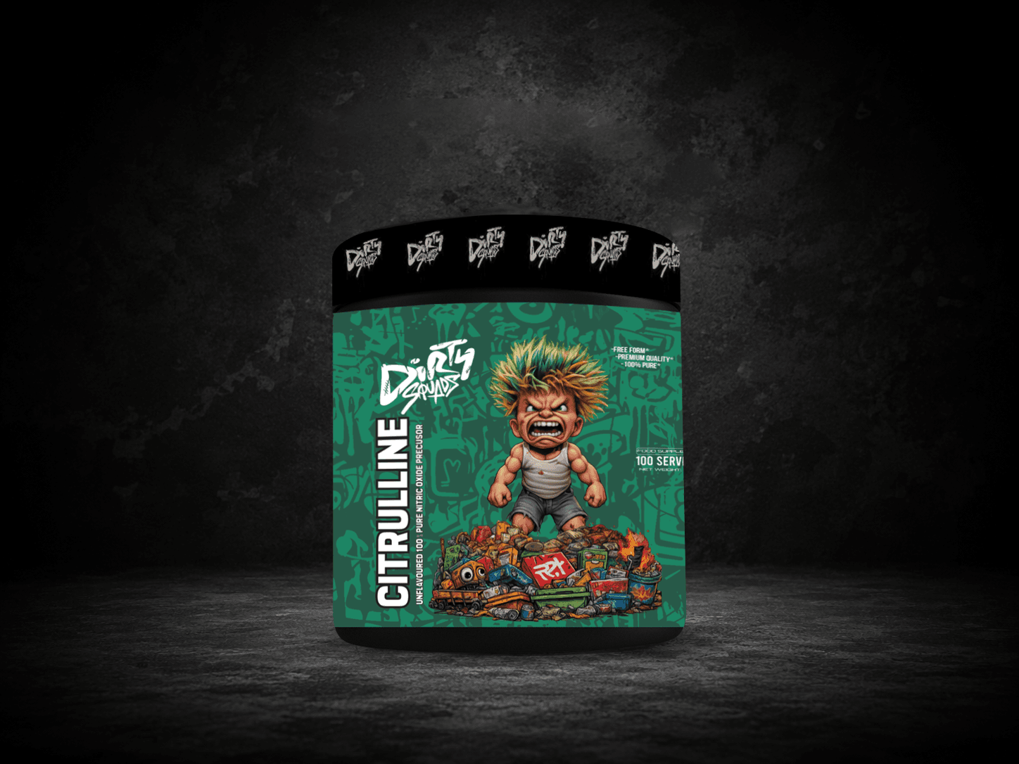 Dirty Squads L-Citrulline Malate Pure 300g – Congestion Intense & Afflux Sanguin