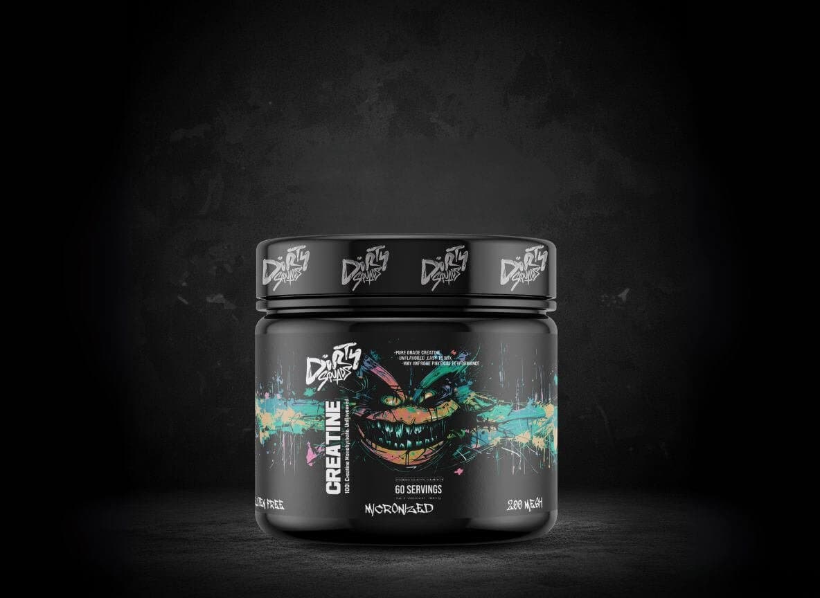 Dirty Squads Créatine Monohydrate Micronisée 300g – Force Brute & Puissance Musculaire