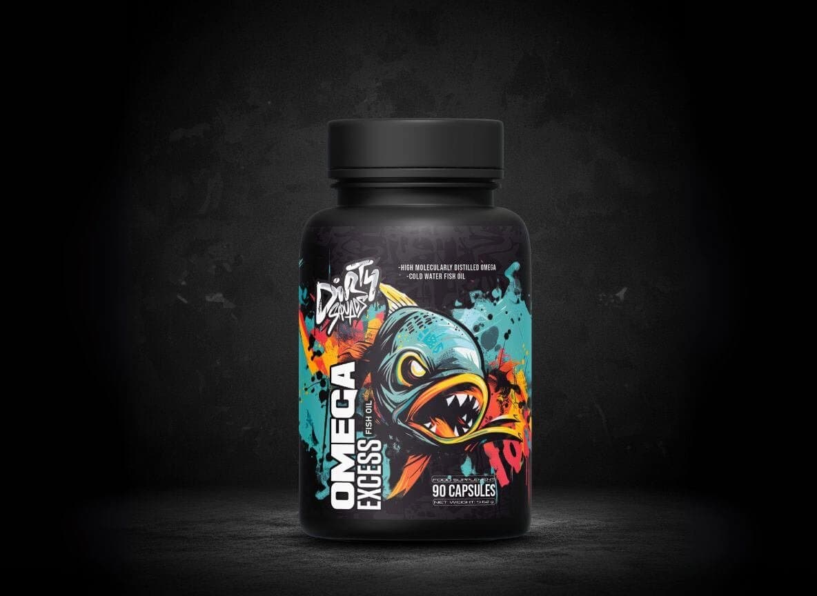 Dirty Squads Omega-3 Huile de Poisson Pure 90 Capsules – Haute Concentration EPA / DHA
