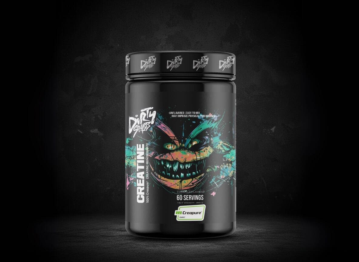 Dirty Squads Creapure® Créatine Monohydrate Pure 300g – Label Allemand Pureté Maximale 99.99%