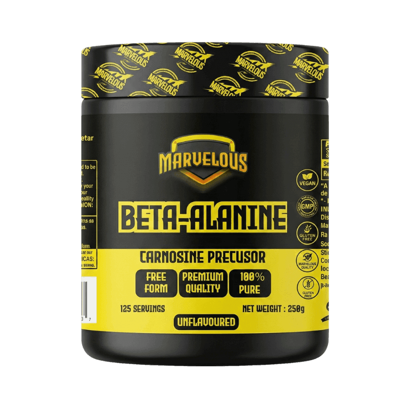 Marvelous Bêta-Alanine Black & Yellow Edition 300g – Endurance & Résistance à la Fatigue