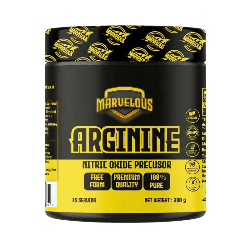Marvelous L-Arginine Black & Yellow Edition 300g – Pompe Vasculaire & Oxyde Nitrique