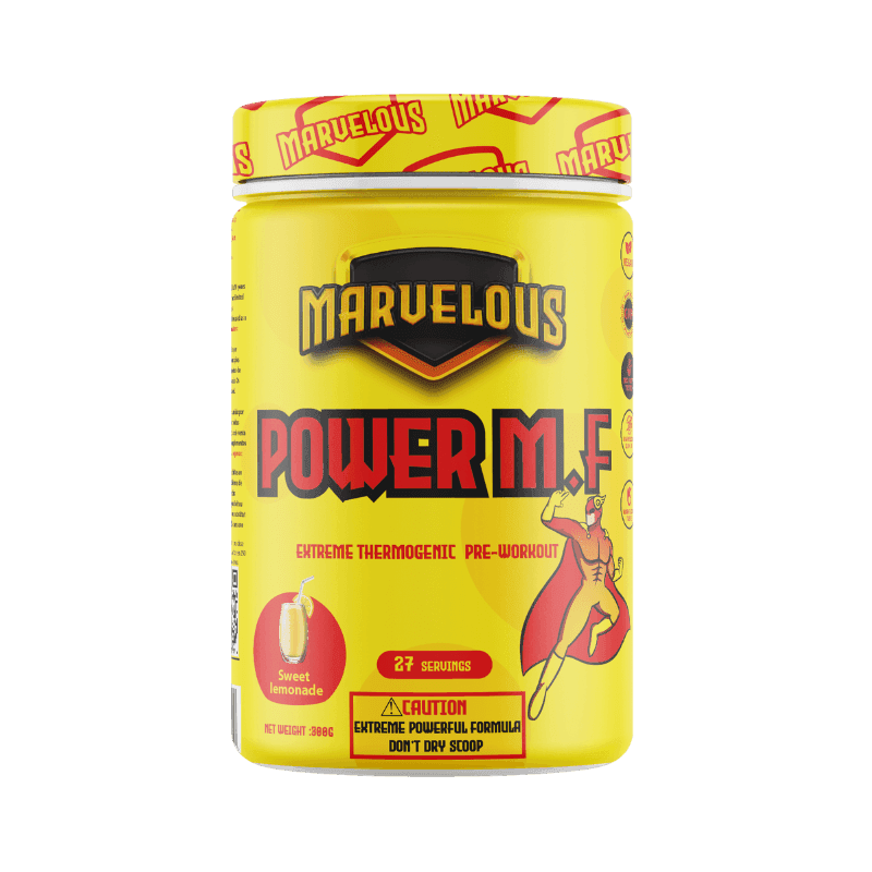 Marvelous POWER M.F Pre-Workout Extrême 300g – 350mg Caféine Congestion & Focus