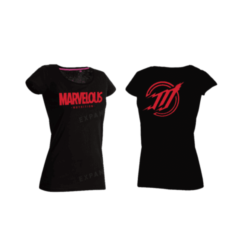 T-Shirt Marvelous Nutrition Femme – Coupe Athlétique Coton Premium