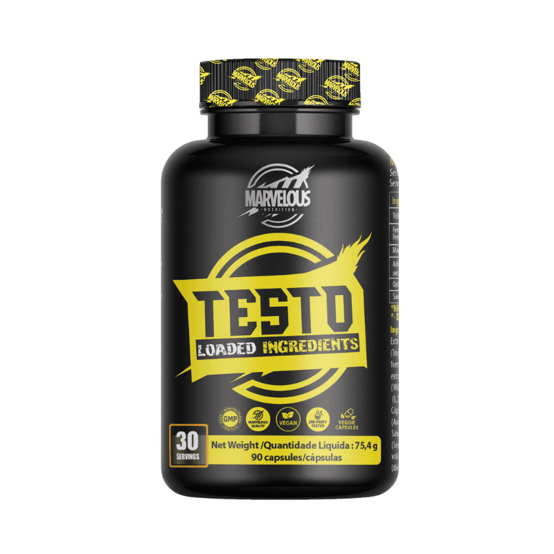 Marvelous Testo Booster Anabolique Naturel 90 Gélules – Vigueur Force & Vitalité