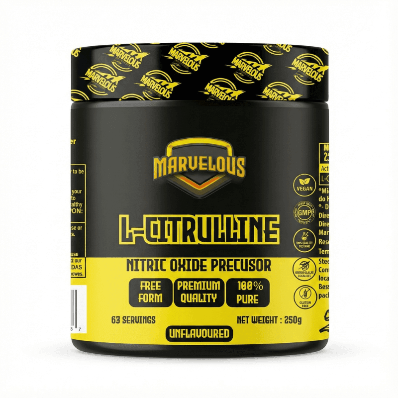 Marvelous Citrulline Malate Black & Yellow Edition 300g – Congestion & Oxygénation Musculaire