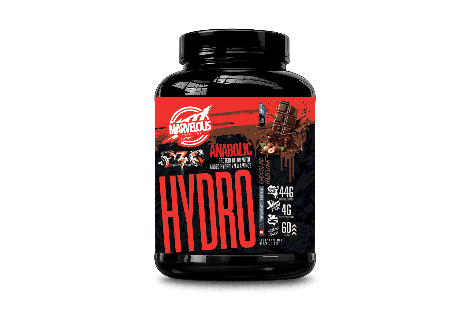Marvelous Hydro Whey 100% Isolat Hydrolysé 2kg – Assimilation Flash Zéro Lactose