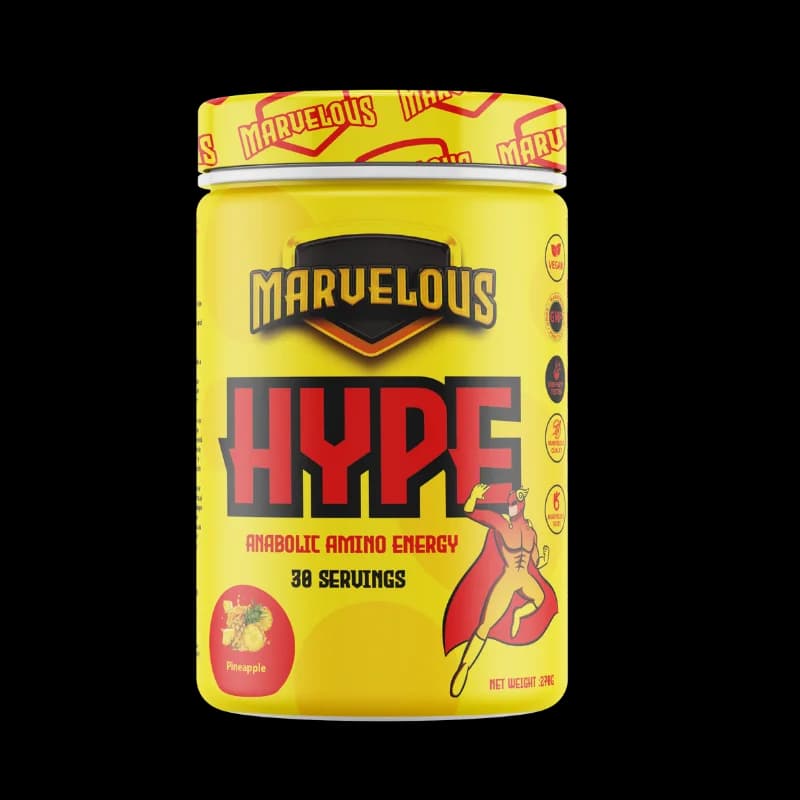 Marvelous Hype Amino EAA + Électrolytes 270g – Prévention du Catabolisme & Endurance Musculaire
