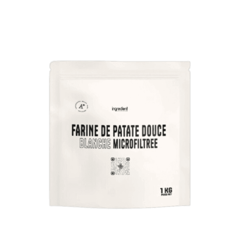 Ingredients Farine de Patate Douce 1kg – Glucides Sains à Index Glycémique Modéré Sans Gluten