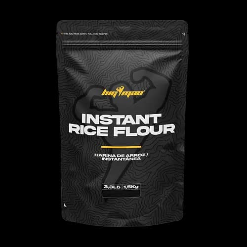 Bigman Farine de Riz Précuite 1.5kg – Digestion Ultra-Rapide et Glucides Purs pour Sportifs
