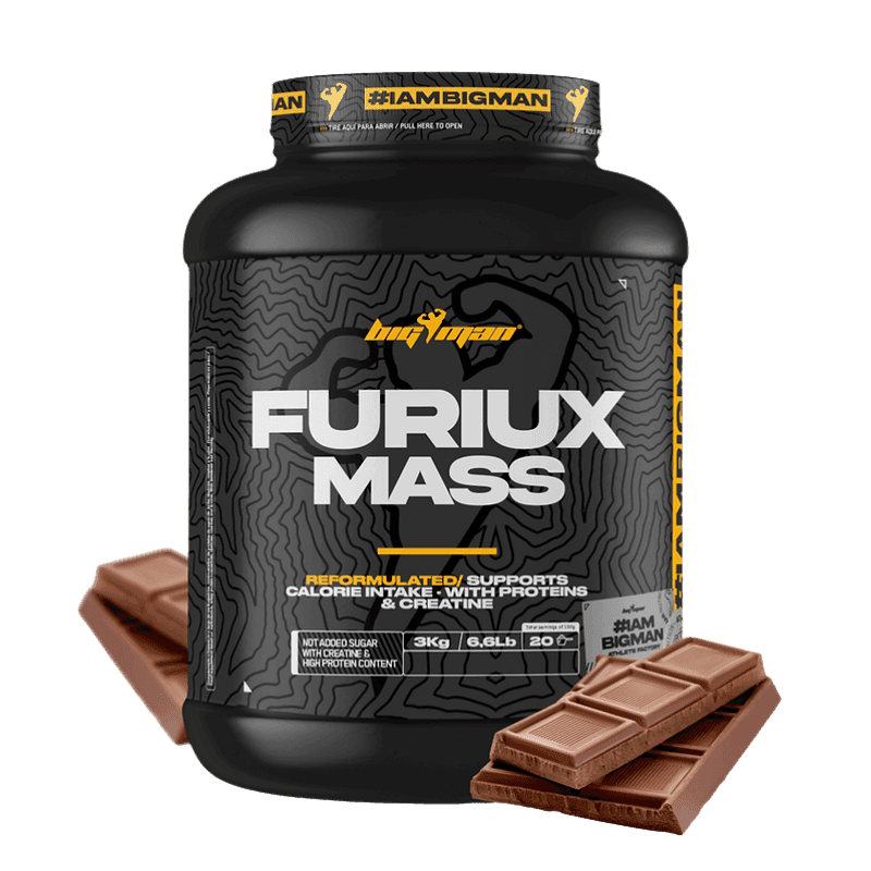 Bigman Furiux Mass Gainer 3kg – Ratio Protéines Glucides Idéal pour Prise de Poids Rapide