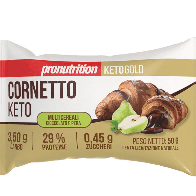 Pronutrition Croissant Cornetto Keto 50g – Viennoiserie Protéinée Ultra Faible en Glucides