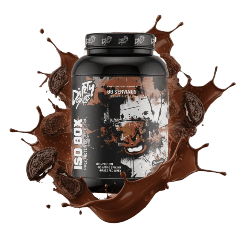 Dirty Squads ISO 80X Whey Concentrée Grass-Fed 2kg – Protéine de Lactosérum de Pâturage