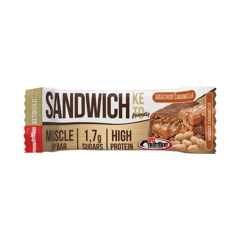 Pronutrition Sandwich Keto Bar 55g – Biscuit Protéiné Faible en Glucides