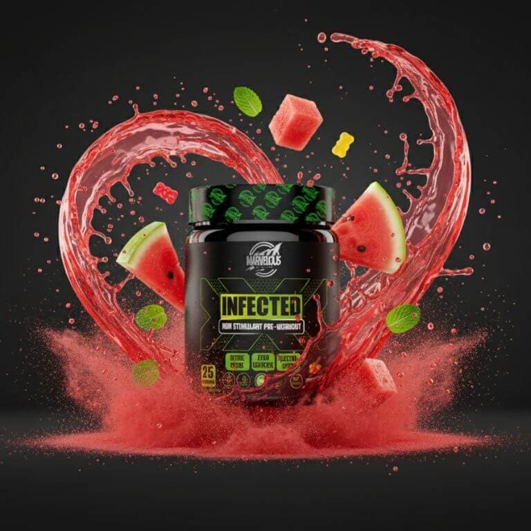 Marvelous Infected Pre-Workout Sans Stimulant 300g – Congestion & Focus Extrême