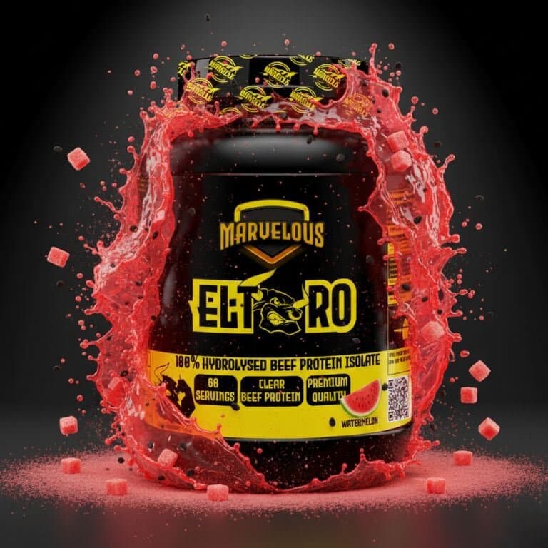 Marvelous El Toro 100% Isolat de Protéine de Bœuf Hydrolysée 1.8kg – 0 Lactose 0 Graisse