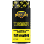 Vitamine C 1000mg 60 caps de Nutrifitness pour un système immunitaire robuste et une protection cellulaire optimale.