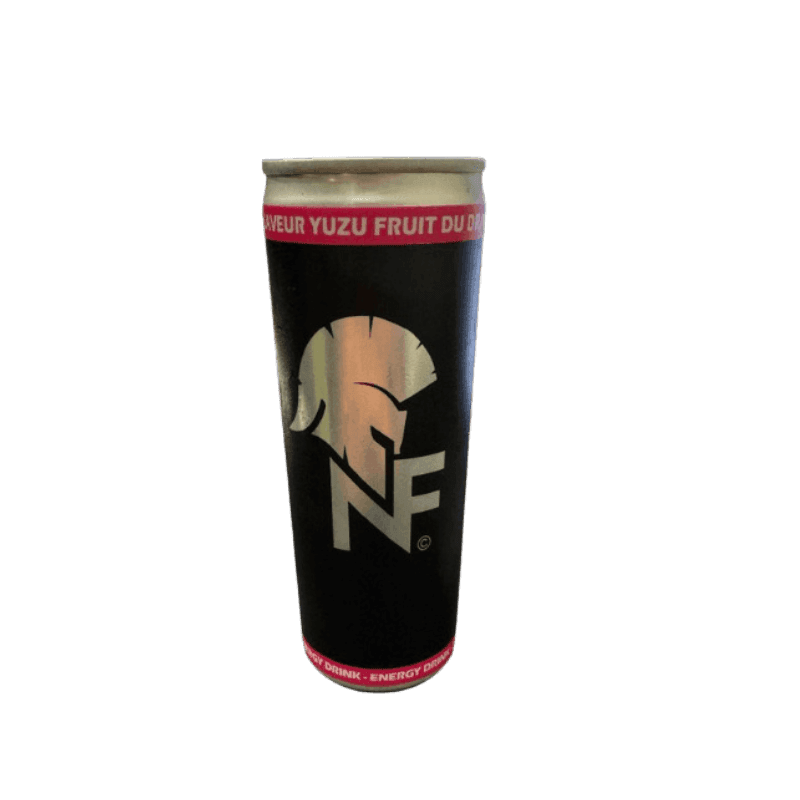 NF Energy Drink, boisson énergisante en 2 saveurs exquises.