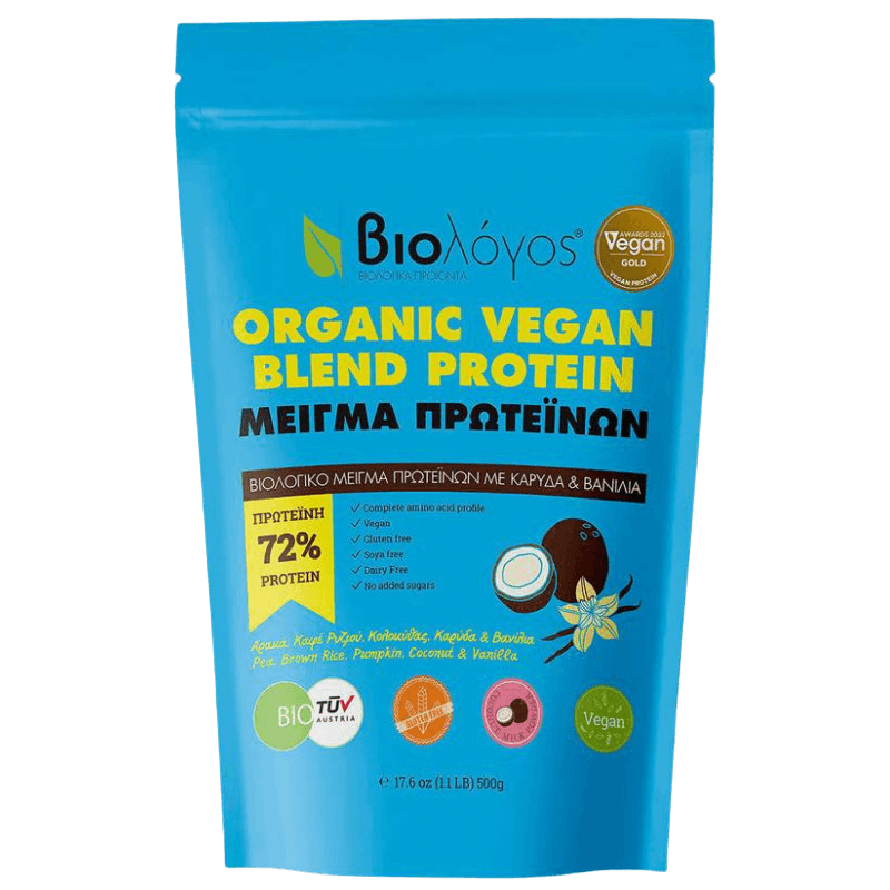 Mélange de protéine vegan bio 70% pour une croissance musculaire optimale.