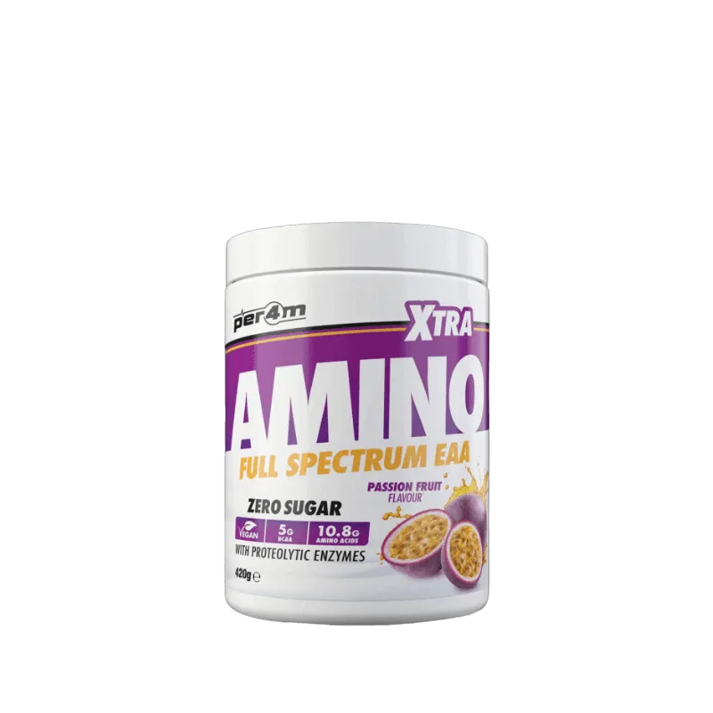 amino xtra eaa 420g - supplément acides aminés essentiels pour performance musculaire.