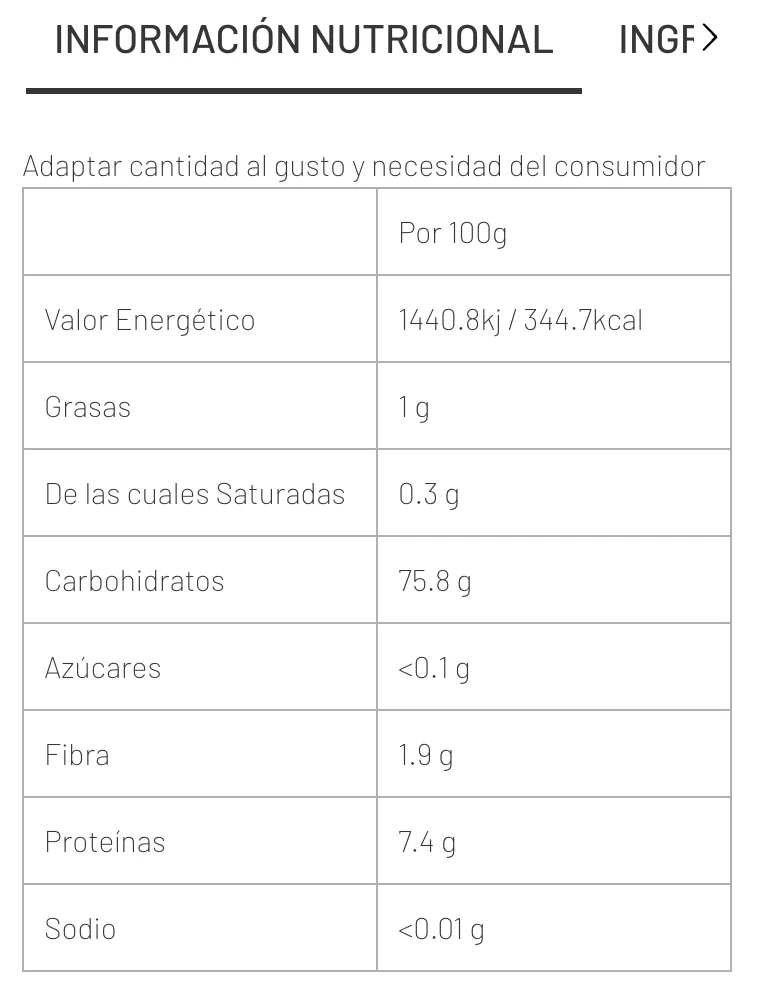 FARINE DE RIZ 1.5KG NUTRITION