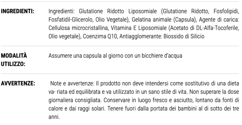 GLUTATHIONE LIPO 30 CAPS LIPO 30 CAPS NUTRITION 1