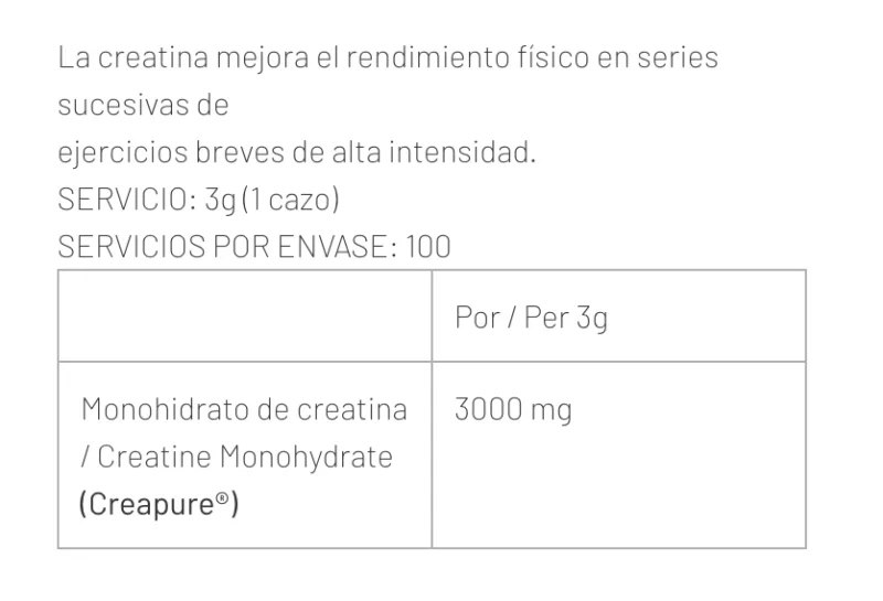 CREAPURE POUDRE 300G NUTRITION