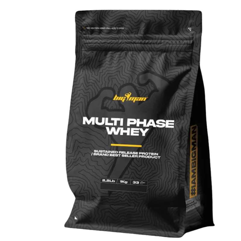 MULTIPHASE WHEY – Mélange de protéines de lactosérum, caséine et collagène pour un soutien musculaire complet.