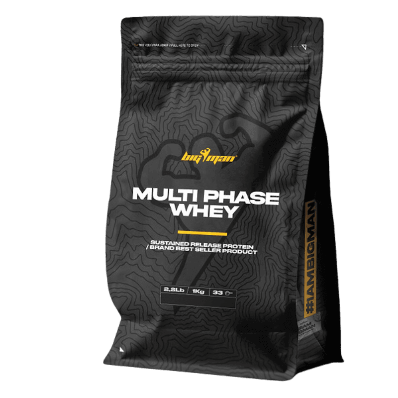 MULTIPHASE WHEY – Mélange de protéines de lactosérum, caséine et collagène pour un soutien musculaire complet.