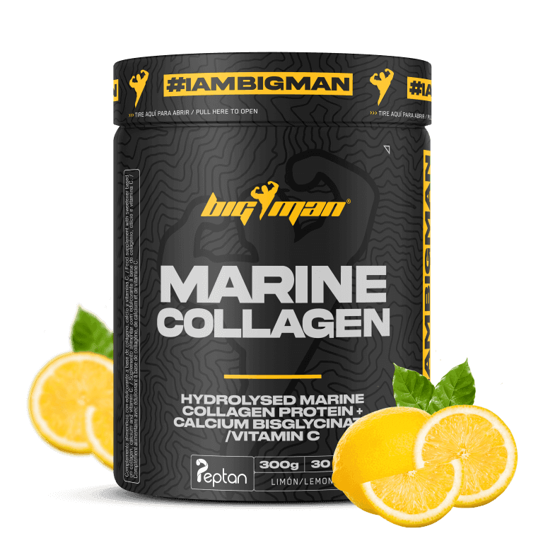 Peptan Collagen Marin 300g, collagène marin au goût citron, idéal pour la santé de la peau. des articulations, et des tendons et os.