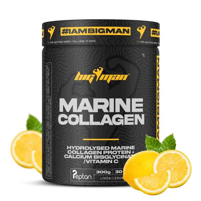 Peptan Collagen Marin 300g, collagène marin au goût citron, idéal pour la santé de la peau. des articulations, et des tendons et os.