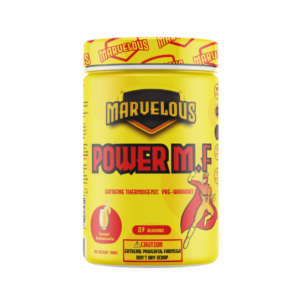 POWER M.F PRE-WORKOUT 300g – complément alimentaire pré-entraînement, avec caféine, créatine, bêta-alanine et extraits végétaux.