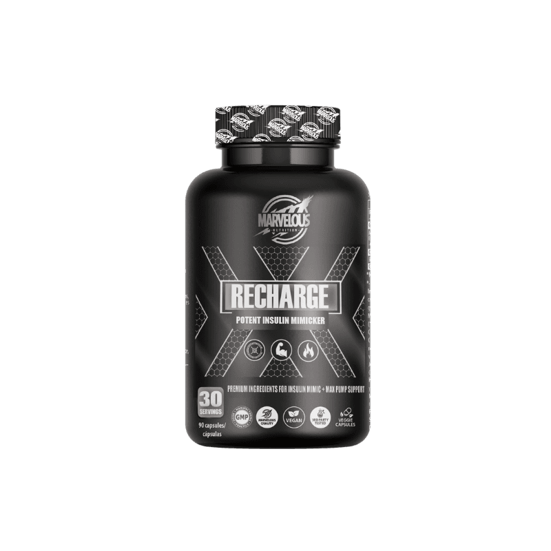 Complément RECHARGE NutriFitness.ch – 90 gélules pour glycémie stable et métabolisme équilibré