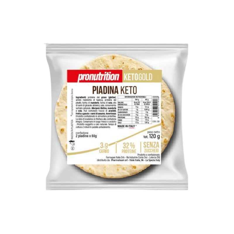 Piadina Keto Pronutrition – Piadina low carb et riche en protéines fabriquée en Italie