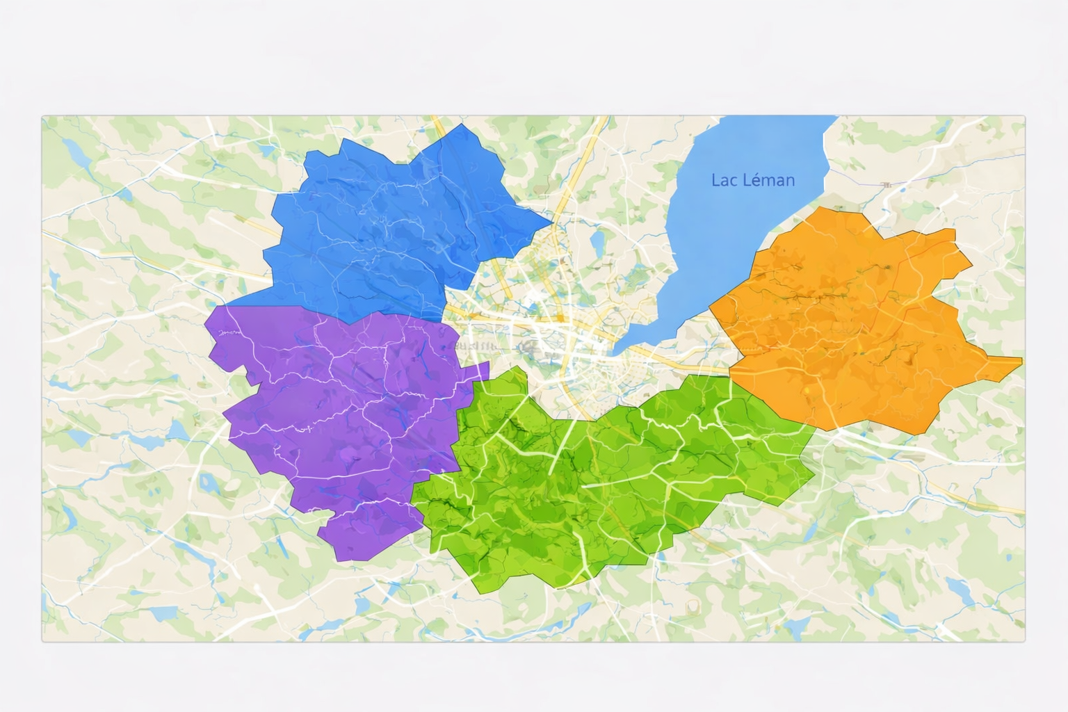 Carte Genève